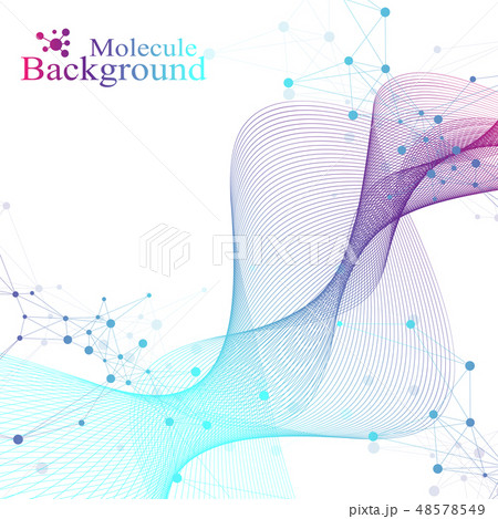 Scientific vector illustration genetic engineering and gene manipulation concept. DNA helix, DNA 48578549