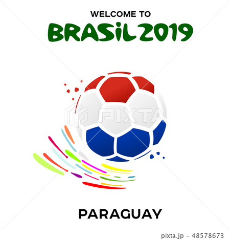 Vector illustration of a soccer ball in the colors 48578673