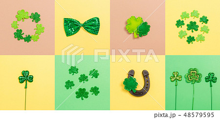 St. Patrick's Day theme with decorations St. Patrick's Day theme with decorations 48579595