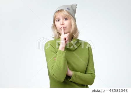 Girl asks to keep secret information confidential Girl asks to keep secret information confidential 48581048