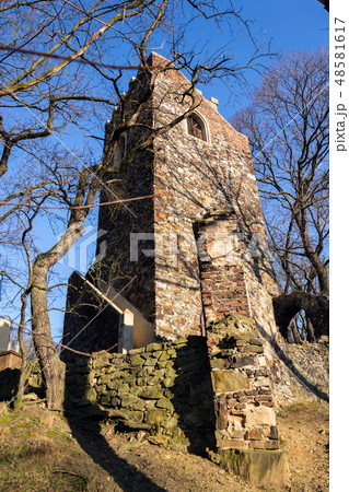 Romantic Cibulka lookout tower, Prague Romantic Cibulka lookout tower, Prague 48581617