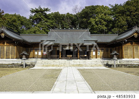 山口　山口県護国神社　拝殿 48583933