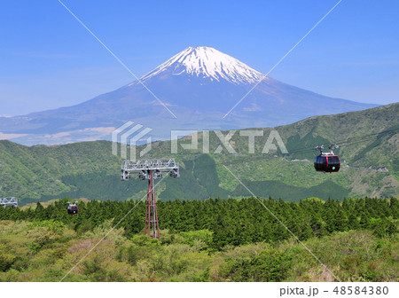箱根大涌谷からの富士山-77265 48584380