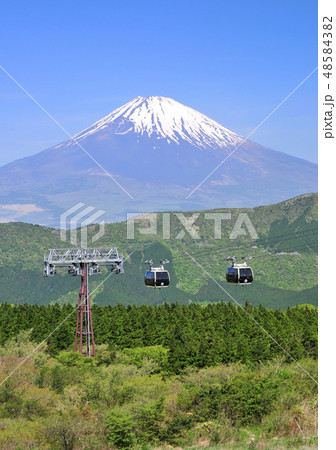 箱根大涌谷からの富士山-77267 48584382