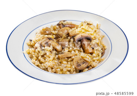 Barley porridge with mushrooms Barley porridge with mushrooms 48585599