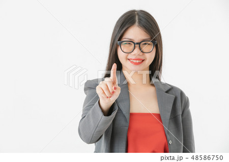Asian woman in casual dress 48586750