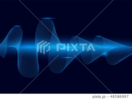 line soundwave abstract background 48586997