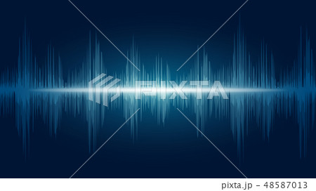 line soundwave abstract background 48587013
