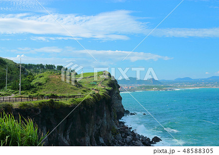 済州島 海岸 海 48588305