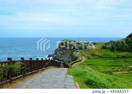 済州島 海 波 48588357