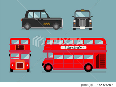 London city bus and cab set 48589207