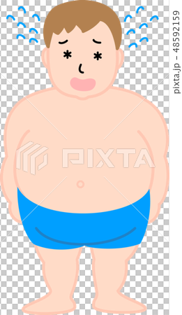 メタボの男性 48592159