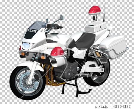 白バイhondacb1300p 2のイラスト素材