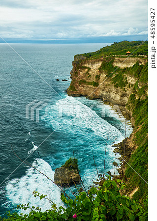 View of Pura Uluwatu temple in Bali island, 48595427