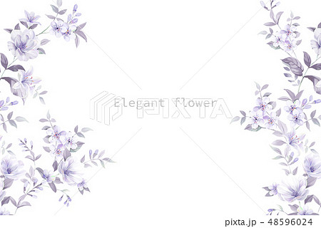 透明水彩 水彩画 花 48596024