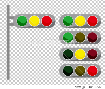 信号 サイン 横断歩道 信号機のイラスト素材