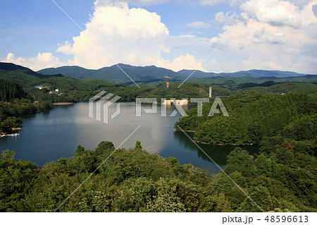 さが21世紀県民の森　北山ダムのダム湖周辺に広がる整備された森の自然公園 48596613