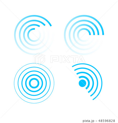 Set of radar icons. Set of radar icons. 48596828