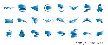 blue sticker on white background. Vector illustration blue sticker on white background. Vector illustration 48597448