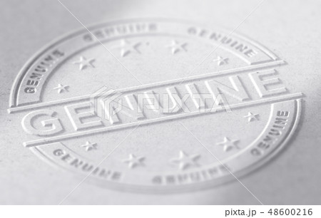 Genuine, Authenticity Certificate 48600216