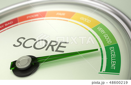 Business Credit Score Gauge Concept. 48600219