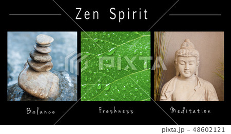 Zen spirit  - collage with text  48602121