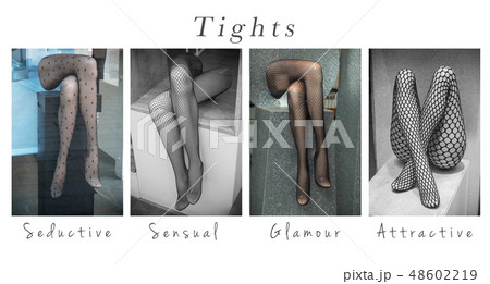 closeup of sexy Tights - collage with text closeup of sexy Tights - collage with text 48602219