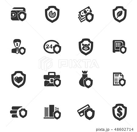 Insurance icons set 48602714