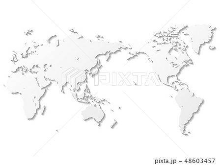 白色の背景と白いグラデーション世界地図のイラスト素材