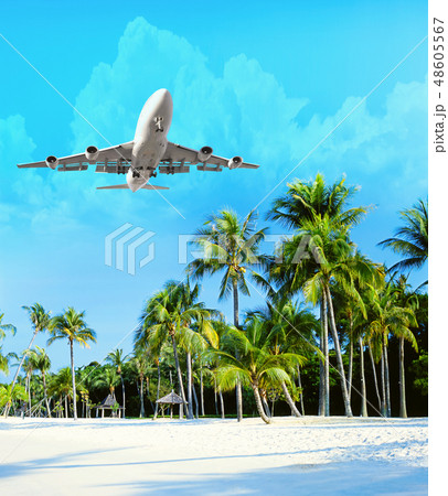 Travel concept with aircraft 48605567