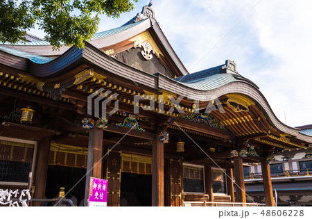 湯島天満宮 湯島天神 拝殿 （東京都文京区） 2019年2月現在 48606228