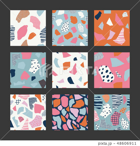 Set with abstract pattern. Set with abstract pattern. 48606911