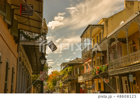 Typical houses in the French quarter New Orleans Typical houses in the French quarter New Orleans 48608125
