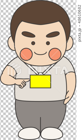 少年キャラクター入館証 48610682