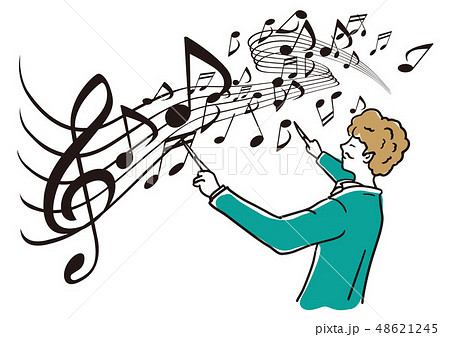 指揮をする音楽家 指揮をする音楽家 48621245