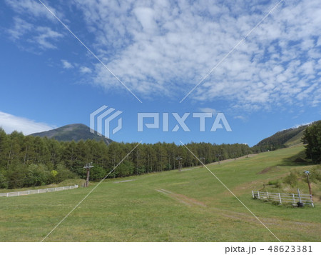 しらかば2in1スキー場と蓼科山 ( 2018年9月秋 長野県北佐久郡立科町 ) 48623381