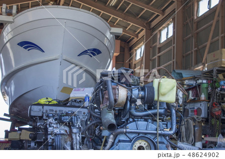 工場＿町工場、修理工場、船 48624902