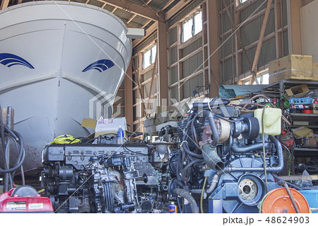 工場＿町工場、修理工場、船 48624903