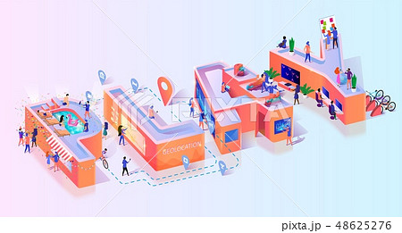 Gamer Play Online Social Game Typography Banner 48625276