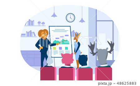 Coach with Lion Head Teaching Personnel in Office 48625883