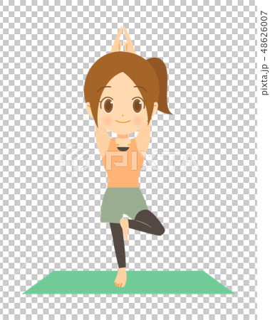 A pose for a lady in yoga A pose for a lady in yoga 48626007
