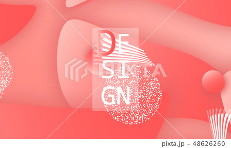 Coral color abstract background. Vector. 48626260