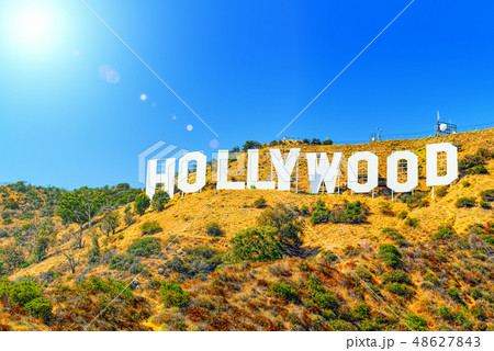 Inscription Hollywood on the Hollywood Hills Inscription Hollywood on the Hollywood Hills 48627843