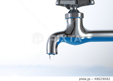 水道-蛇口の水滴 48629082