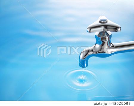 水道-蛇口の水滴 48629092