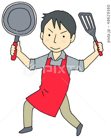料理する　男性 48629360