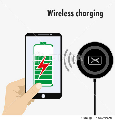 Phone on a Wireless Charge 48629926