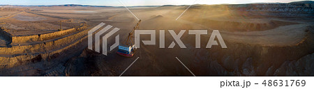 Coal mining in open pit 48631769