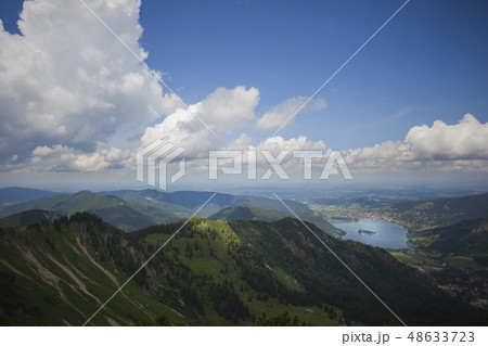 Mountain panorama view of Brecherspitze, Bavaria 48633723