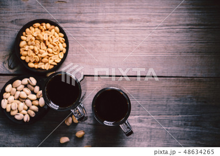 bar table. dark beer and snacks set. bar table. dark beer and snacks set. 48634265